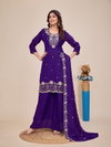 Krishna Vol 2 Designer Moss Silk Plazzo Suit Set Wholesale Collection
